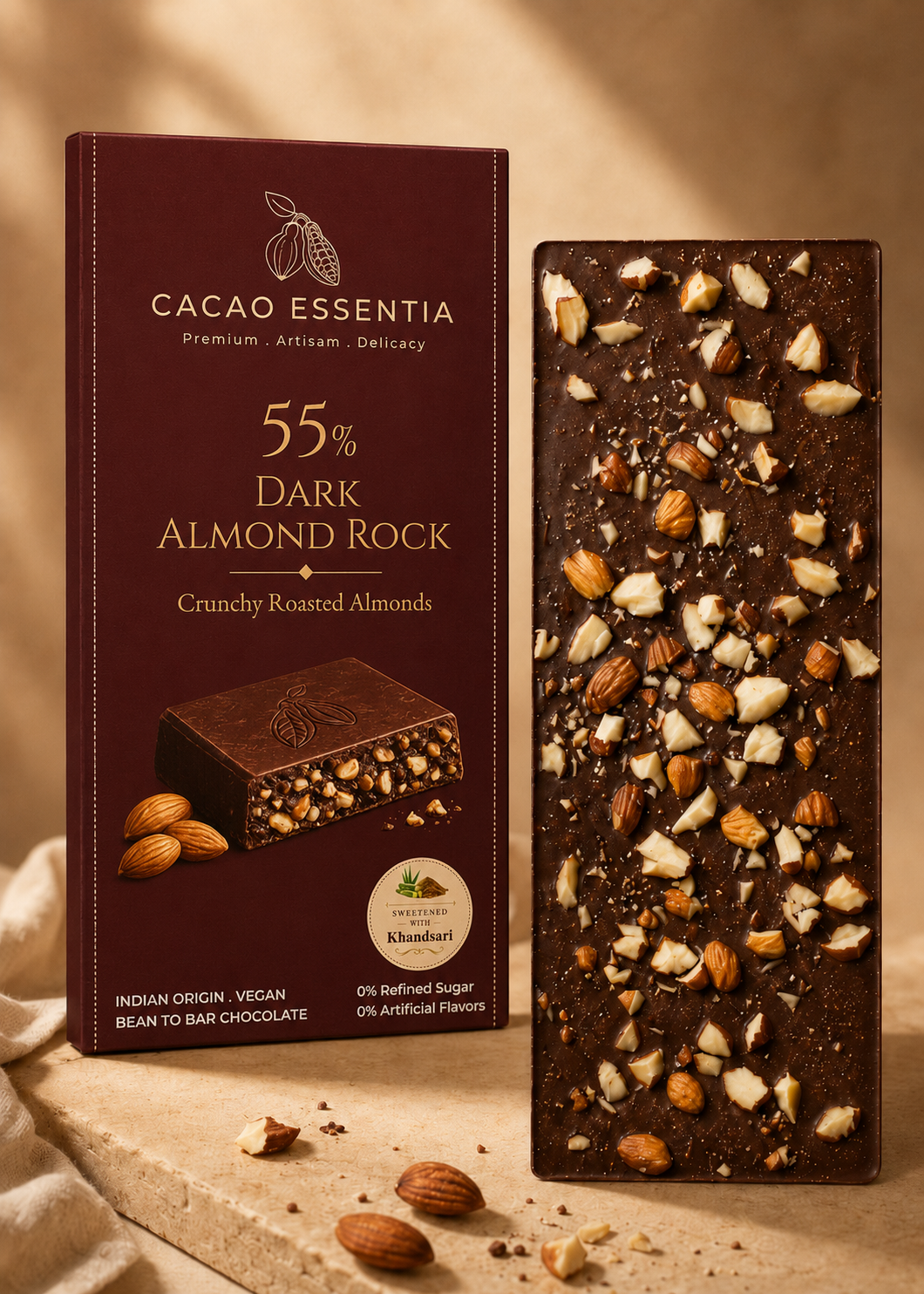 55% Dark Almond Rock