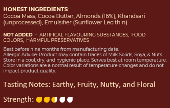 55% Dark Almond Rock