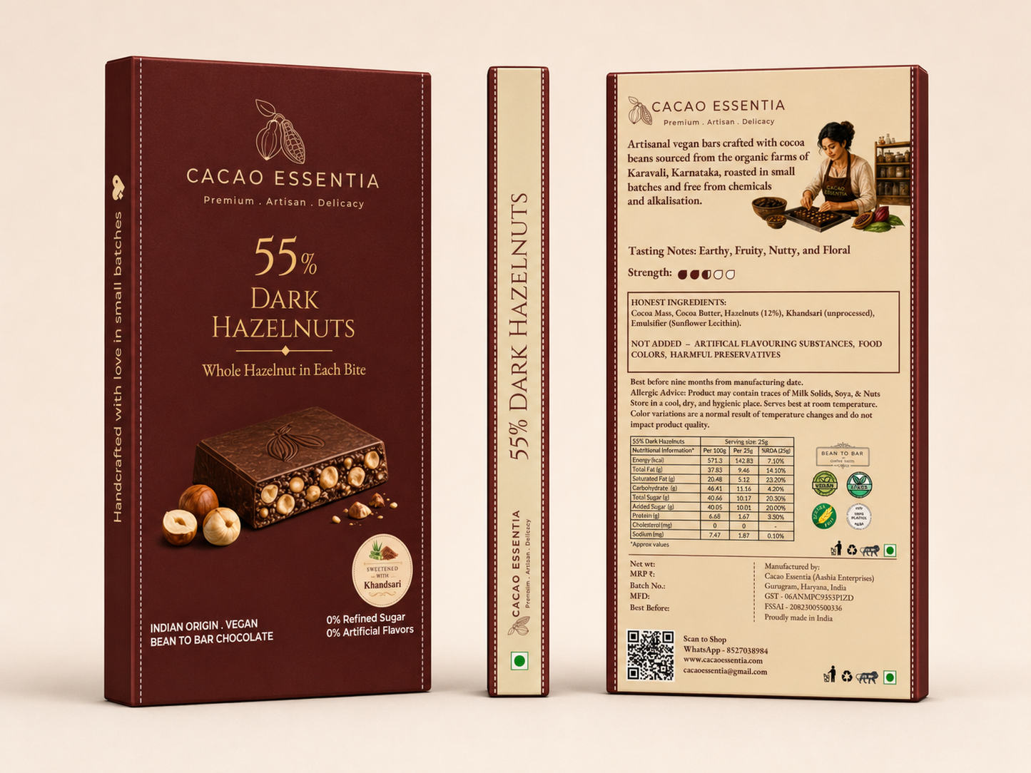 55% Dark Hazelnuts